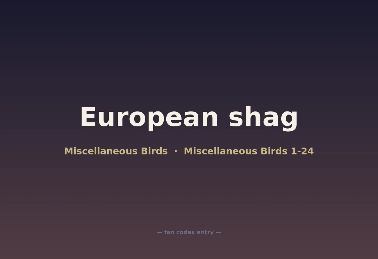 European shag
