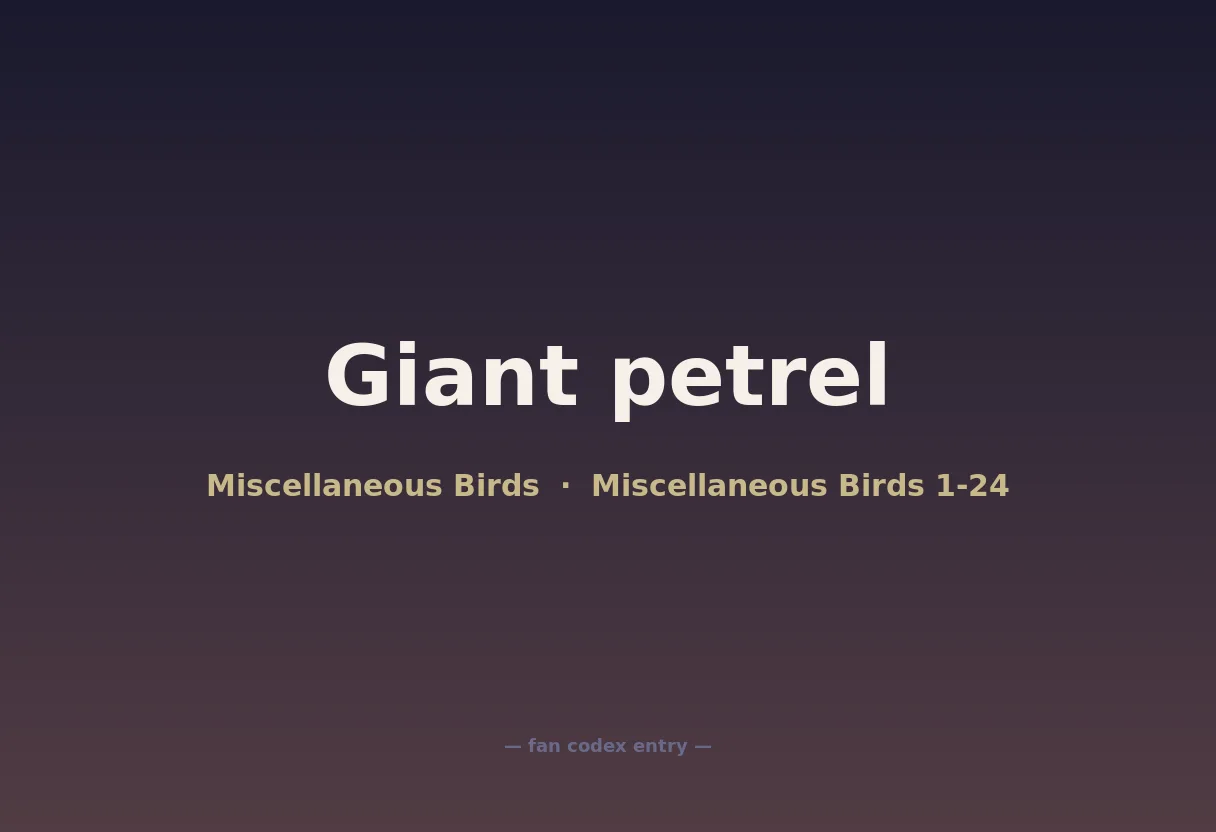 Giant petrel