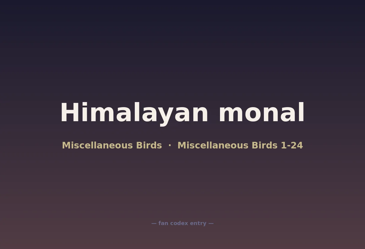 Himalayan monal