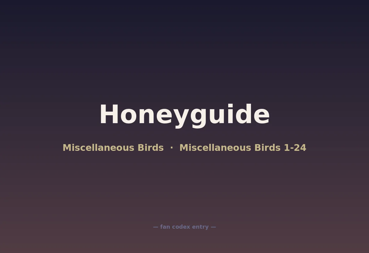 Honeyguide